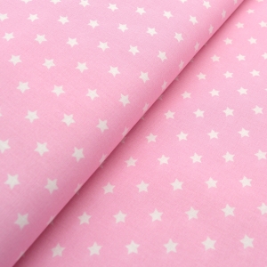Baumwollstoff-Westfalenstoffe-Capri-rosa-wei-Sterne