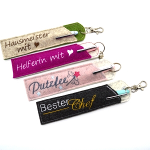 Etui-Stiftehalter-schmal-Filz-fr-1-bis-2-Kugelschreiber-Personen