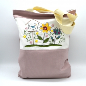 Tasche-Einkaufstasche-Blumengarten