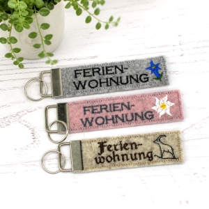 Schlsselanhnger-Filz-Ferienwohnung-