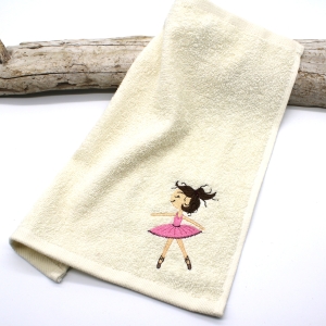 Handtuch-Ballerina-creme-30x30cm
