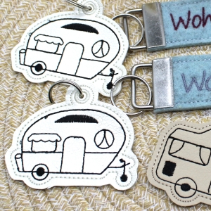 Schlsselanhnger-Wohnwagen-Camping-