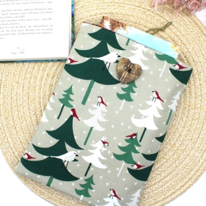 Buchhlle-Standard-Buch-Geschenkidee-Weihnachtsmotiv-Vgel-EINZELSTCK
