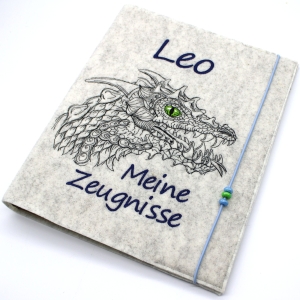 Zeugnismappe-Ringbuch-mit-Filzhlle-Drache