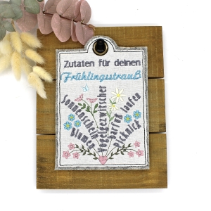 Filz-Trschild-Frhling-Dekoration