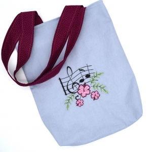 Tasche-Einkaufstasche-Beutel-Musik-Musiknoten