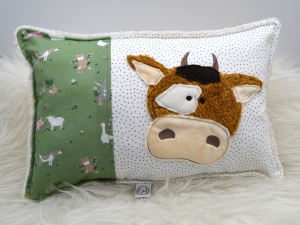 Kissen-Kuh-grn-Tiere-klein-35x23cm