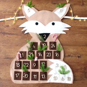 Adventskalender-Fuchs-aus-Filz