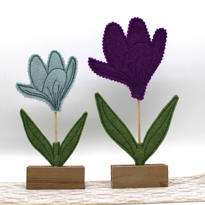 Krokus-Filz-Tischaufsteller-Blumen-Frhling-