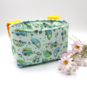 Lenkertasche-Campingwagen-mint-gelb-wattiert