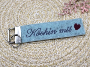 Schlsselanhnger-Filz-Kchin-mit-Herz