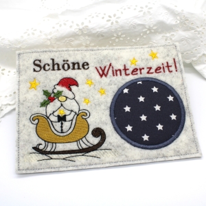 Filzuntersetzer-Wichtel-Tassenteppich