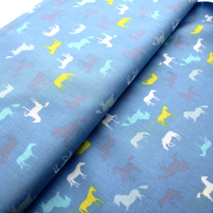 Baumwollstoff-Westfalenstoffe-Winnipeg-blau-Pferde