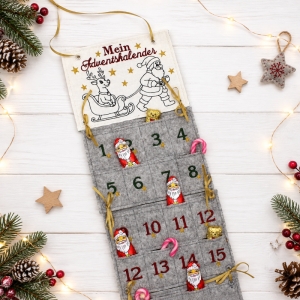 Adventskalender-aus-Filz-Rentierschlitten