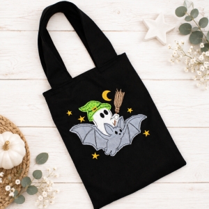 Tasche-Beutel-Fledermaus-Halloween-schwarz