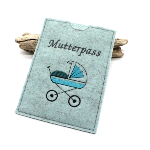 Mutterpasshlle-Kinderwagen-eisblau