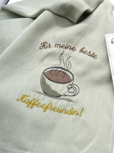 Geschirrtuch-Kaffee-Freundin