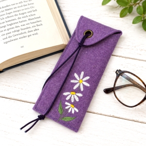 Etui-Filzetui-Stifteetui-Brillenetui-Blume-flieder