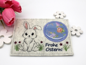 Filzuntersetzer-Osterhase-Ostern-Tassenteppich