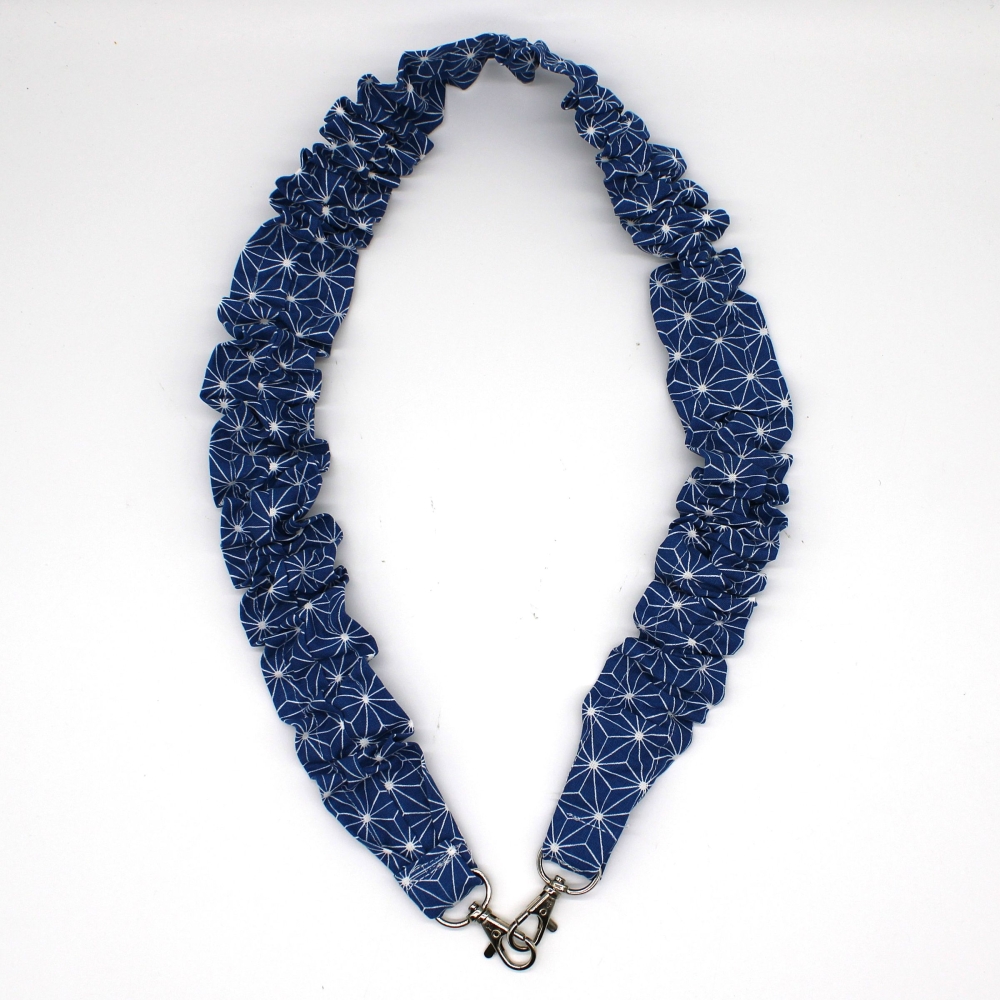 Bild 1 von Handyband Schlüsselband mittel Gr.M Scrunchie Style zum Umhängen  / (Variante Farbe) blau