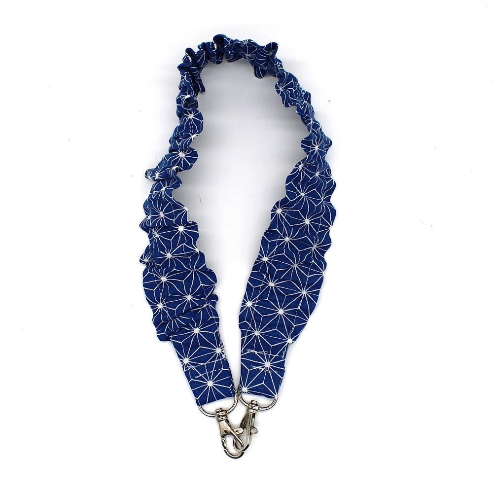Bild 1 von Handyband Schlüsselband kurz Gr.S Scrunchie Style für Handgelenk  / (Variante Farbe) blau