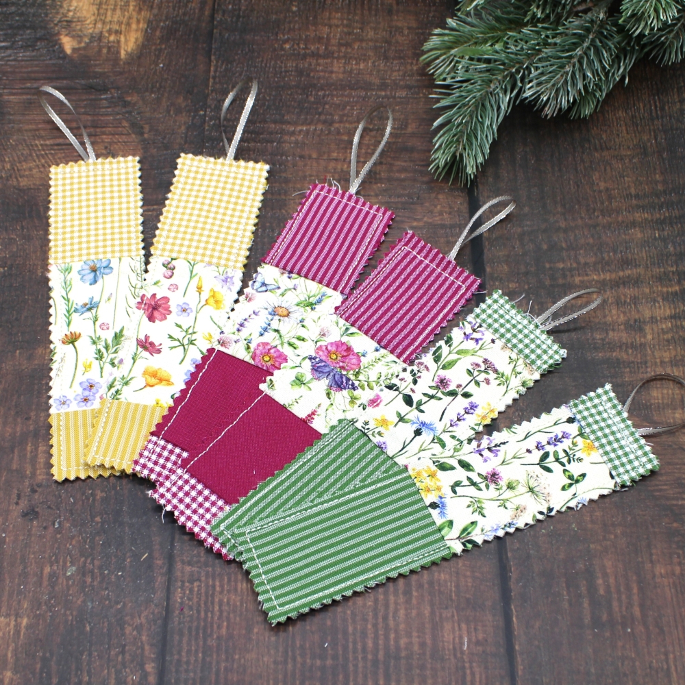 Bild 1 von Lesezeichen aus Baumwollstoff  / (Variante Farbe) pink