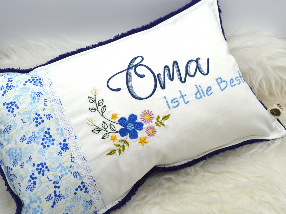 Bild 1 von Kissen Oma ist die Beste verschiedene Varianten und Farben 45x30cm