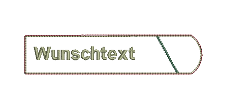 Bild 1 von Etui Stiftehalter schmal Filz für 1 bis 2 Kugelschreiber mit Wunschtext