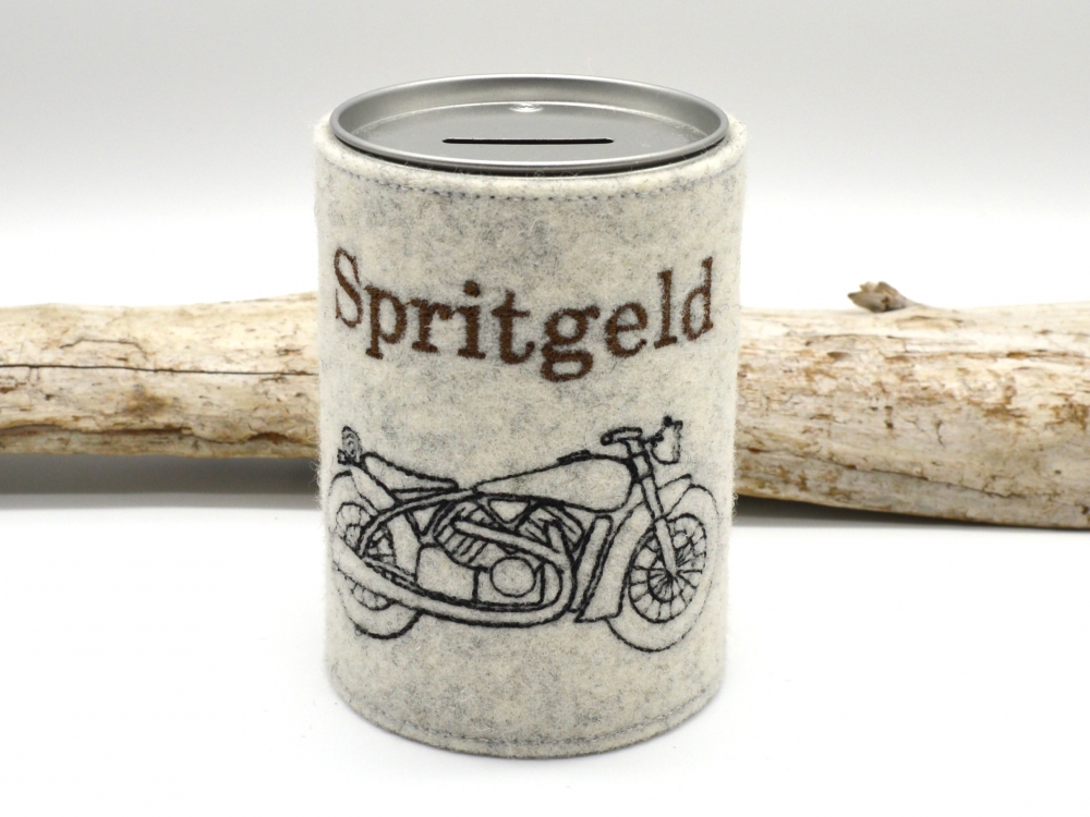 Bild 1 von Spardose Blechdose Spritgeld Benzingeld Motorrad  / (Variante) Motorrad 
