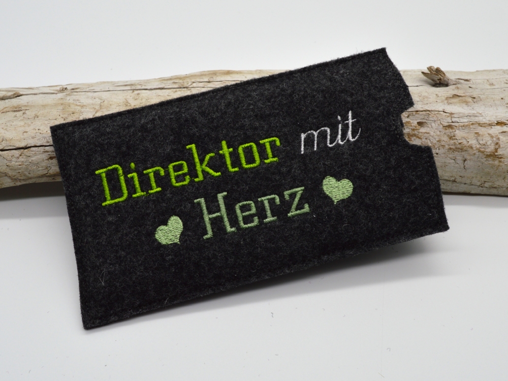 Bild 1 von Schokoladenhülle Geschenkidee für den Direktor Sekretärin Erzieherin Trainer  / (Variante) Direktor anthrazit