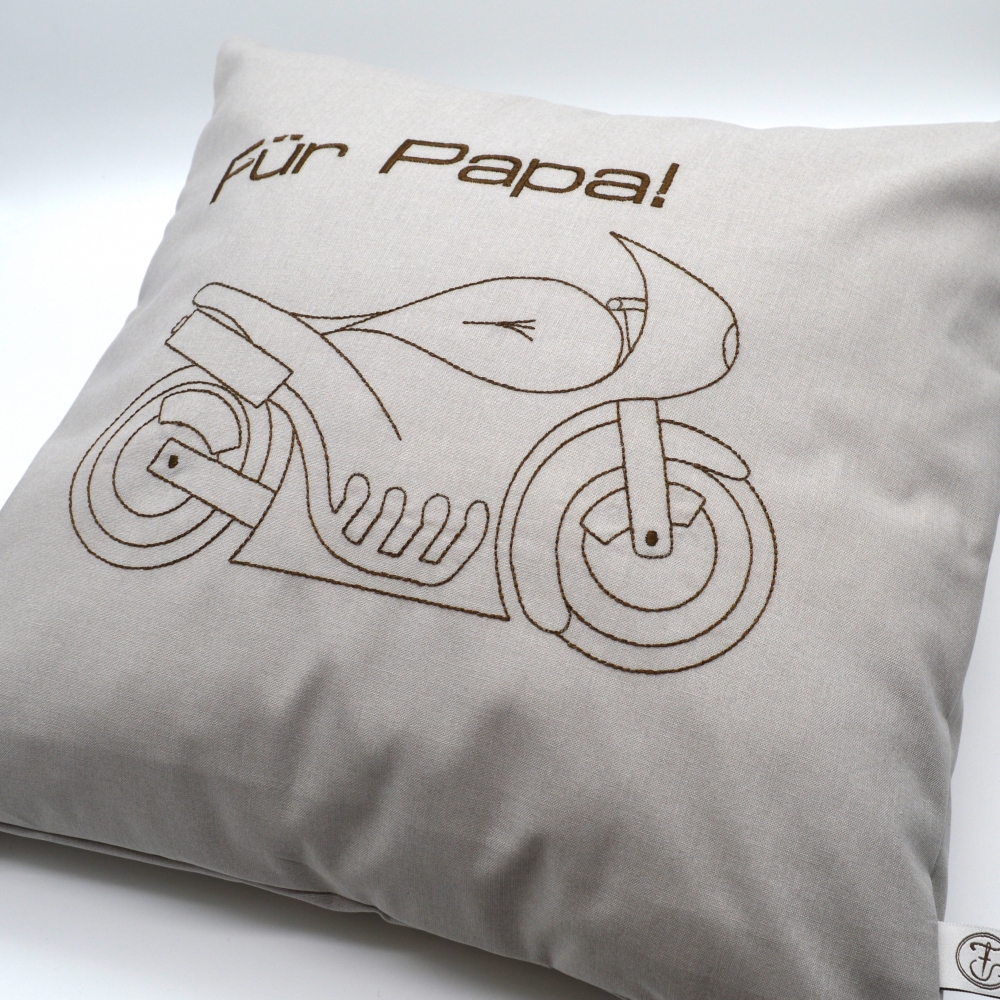 Bild 1 von Kissen Papa Motorrad Vatertag