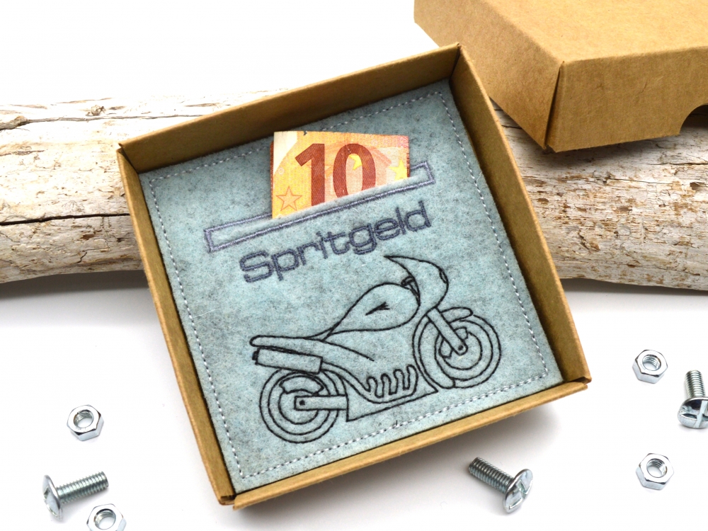 Bild 1 von Spritgeld Motorrad Wunscherfüller für Geldgeschenke 