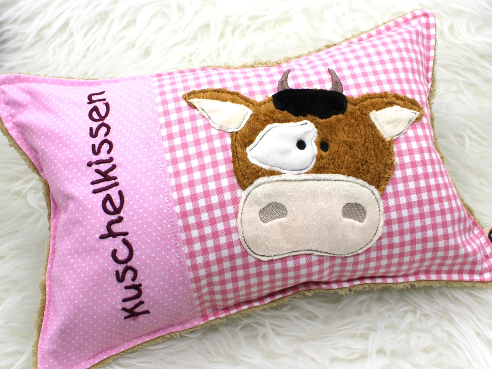 Bild 1 von Kissen Kuh klein 35x23cm Sofortkauf  / (Variante Farbe) rosa