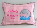 Bild 1 von Kleines Kissen  mit Delfin inkl. Name und Geburtsdaten