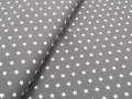 Bild 2 von Baumwollstoff Westfalenstoffe Capri taupe weiß Sterne
