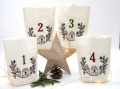 Bild 2 von Stoffbeutel Lichterbeutel groß Advent für ein LED Teelicht