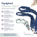 Bild 3 von Handyband Schlüsselband blau verschiedene Längen Scrunchie Style  / (Variante Größe) Größe S Handgelenk