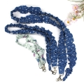 Bild 5 von Handyband Schlüsselband blau verschiedene Längen Scrunchie Style  / (Variante Größe) Größe S Handgelenk
