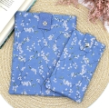 Bild 1 von Buchhülle Buch Taschenbuch Geschenkidee blau Blümchen