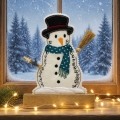 Tischadventskalender aus Filz Schneemann