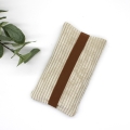 Bild 2 von Handyhülle aus Baumwollstoffen wattiert beige Cord mit Gummiband