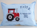 Kissen Traktor mit Name 45x30cm