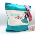 Bild 2 von Tasche Beutel Einkaufstasche türkis Cord summer vibes