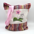 Tasche Einkaufstasche Beutel Orchidee bunt