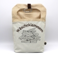 Wäscheklammerbeutel Klammerbeutel bestickt mit Klammern 80-90 Holzklammern