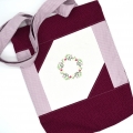 Bild 2 von Tasche Einkaufstasche Blumenkranz flieder beere