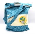 Bild 1 von Tasche Einkaufstasche Beutel Blumen Gießkanne türkis