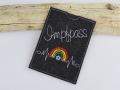 Impfpasshülle Filz  Herzlinie und Regenbogen