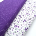 Bild 2 von Baumwollstoff Westfalenstoffe Capri weiß lila Blümchen violette