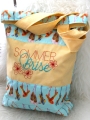 Bild 2 von Tasche Beutel große Einkaufstasche türkis blau gelb Badeschlappen Sommerbrise